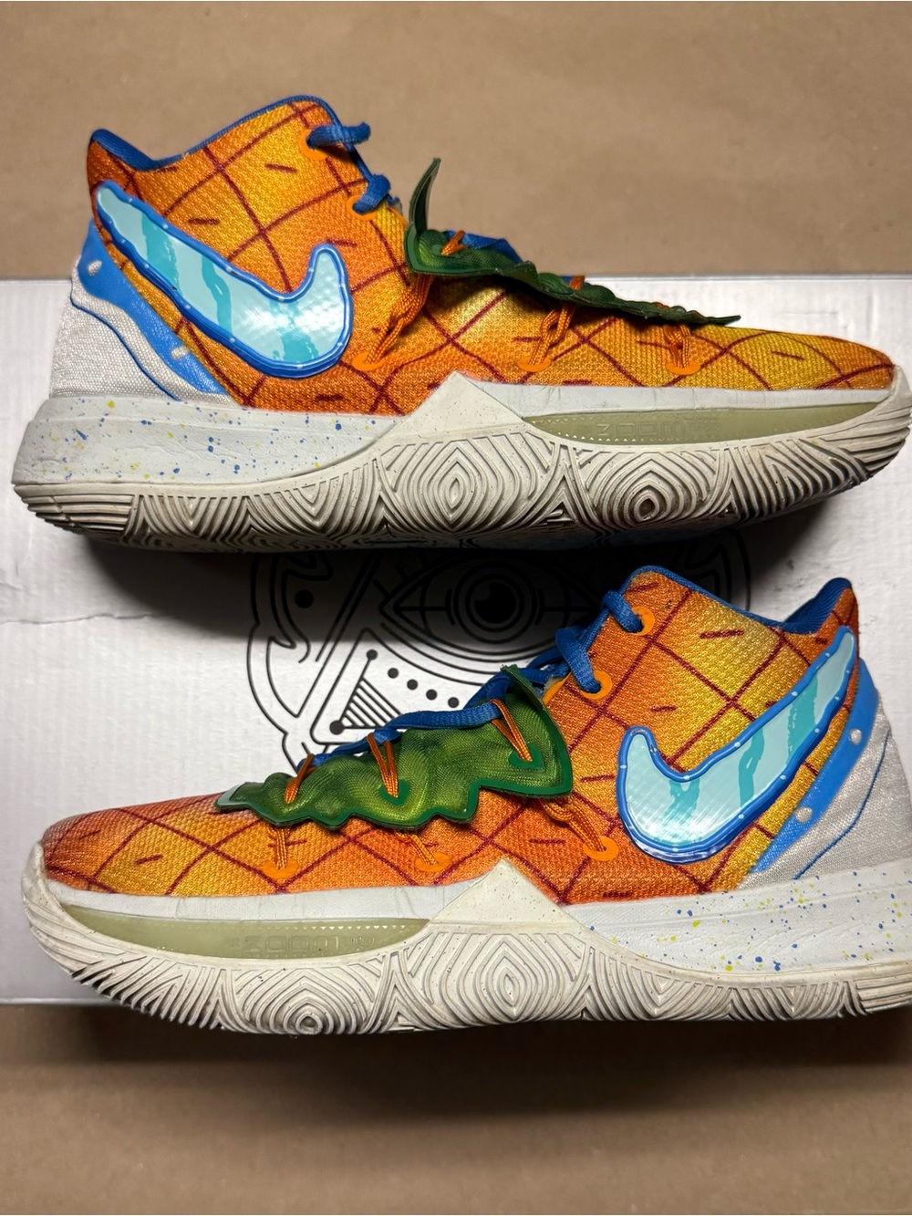 Nike Zoom Kyrie 5 SBSP Pineapple House Mens size 6.5 basketball shoes Rare!